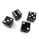 Колпачки на ниппель в форме игральных костей SV "Auto valve cap dice", Черный