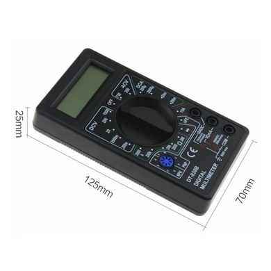 Цифровий мультиметр DT-830B Чорний (sv2491)