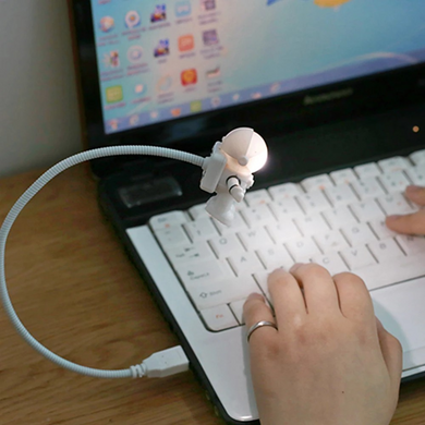 USB лампа LED "Астронавт" белый (sv101383)