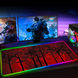 Игровая поверхность SV RGB "Jungle" с подсветкой 300x900x3mm для геймеров Черный (sv2405-6)