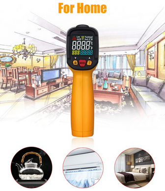 Ручний інфрачервоний термометр з датчиком вологості та роси PeakMeter PM6530D IRT K-типу РК-контролер температури -50-800&deg;C (sv2453)