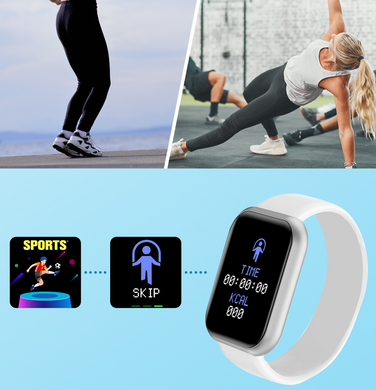 Смарт-годинник SV Y68 Bluetooth Smart Watch Men Women Білий (sv2102), Білий