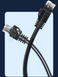 Патч корд кабель Essager для интернета Cat 6 RJ45 высокоскоростной 50 см Black (sv2594-05)