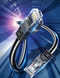Патч корд кабель Essager для интернета Cat 6 RJ45 высокоскоростной 50 см Black (sv2594-05)