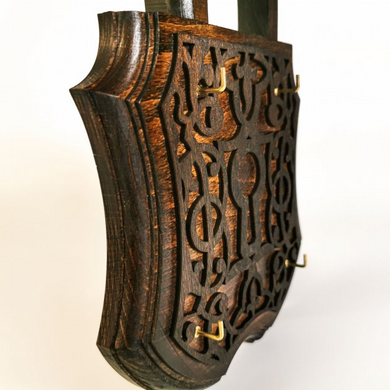 Ключница деревянная  Handmade "Замок" 19x13 cm, Коричневый