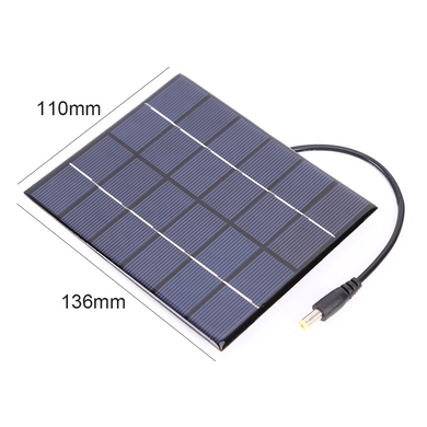 Солнечная панель 2W 6V для зарядки телефона и других гаджетов 13.6x11x0.3 cm (sv1869)