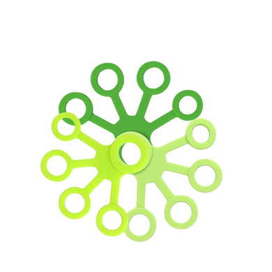 Набор эспандеров SV для тренировки пальцев и кисти 3 шт Зеленый (sv2591green)
