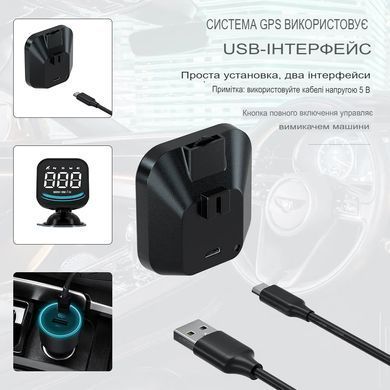Проектор приборной панели SV WYOBD G4 на лобовое стекло OBD2 HUD (sv2980)