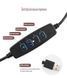 Кольцевая USB LED лампа с поворотным механизмом, настольный штатив. держатели для 2 телефонов 16 см Белый (sv2612-7)