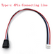 4-контактний роз'єм USB Type C з ph2.0 з контактом для передачі даних, для швидкого заряджання (sv2798)